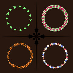 Black and white vector illustration element. .eps