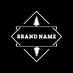 flat minimalist logo design vintage retro logo design