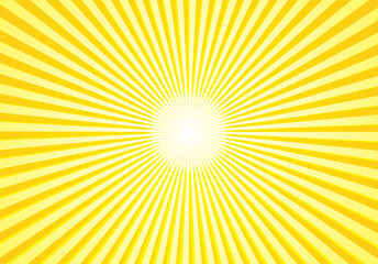 Obraz premium 集中線 黄色