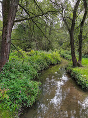 River Serebryanka in a Moscow park Izmaylovo
