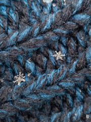 Macro photo of a snowflake.