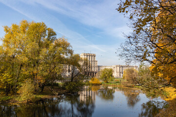 Fototapeta premium Building of Bauman Moscow State Technical University in Moscow, Russia.