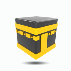 3d illustration ramadan kabah object Premium Icon
