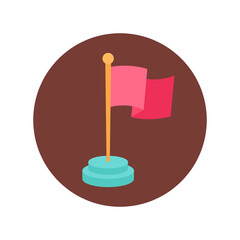 Milestone icon in vector. Logotype