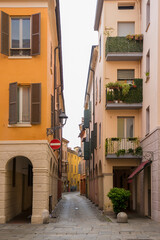 Alley in Modena, Italy.