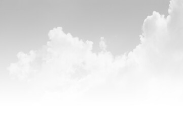 Black sky with white cloud. Dark background before Rainstorm.