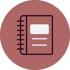 Fototapeta premium Note Book Icon