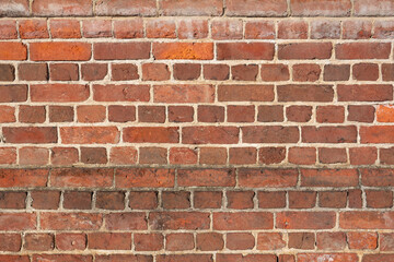 Antique red brick wall background