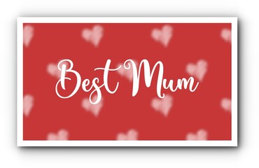 Happy Mother's Day Heart-Typocraphic illustration vector Calligraphy Background, celebration card,printable, ornaments celebrations, gift card invitation