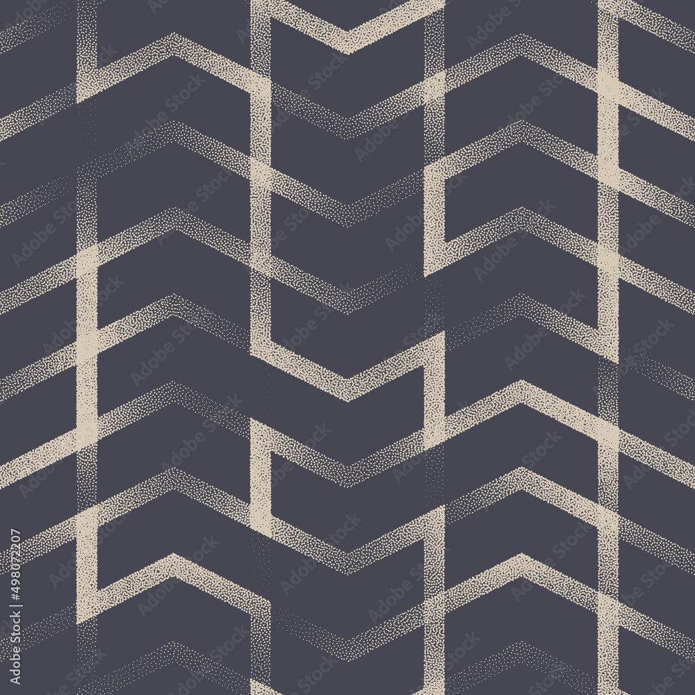 Poster chevron geometric linear structure vector seamless pattern modern art abstract background. zigzag ol