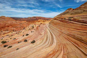 Area around The Wave,  North Coyote Buttes, Paria Canyon-Vermilion Cliffs Wilderness of the Colorado Plateau