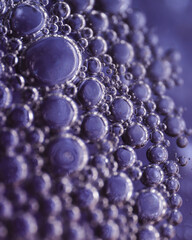 Purple bubbles macro look 