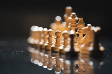 Chess game look up strategy mirror