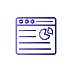 Fototapeta premium Pie Cart Icon