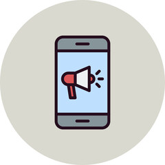 Mobile Marketing Icon