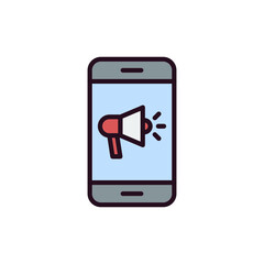 Mobile Marketing Icon