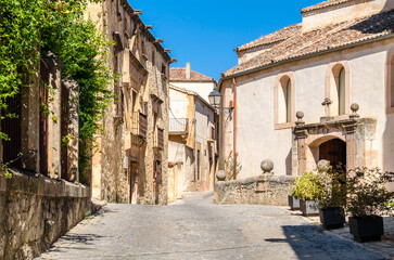 Architecture in the medieval village of Sepulveda, Castile and Leon, Spain