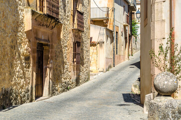 Fototapeta na wymiar Architecture in the medieval village of Sepulveda, Castile and Leon, Spain