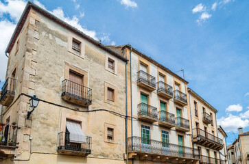 Fototapeta na wymiar Architecture in the medieval village of Sepulveda, Castile and Leon, Spain