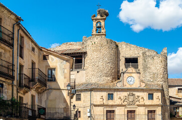 Obraz premium Main square of Sepulveda, Castile and Leon, Spain