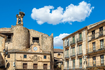 Fototapeta na wymiar Main square of Sepulveda, Castile and Leon, Spain