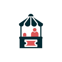 Obraz premium Ticket Office Icon