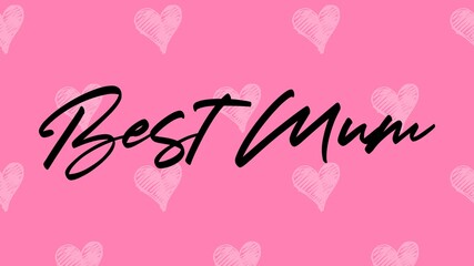 Happy Mother's Day Heart-Typocraphic illustration vector Calligraphy Background, celebration card,printable, ornaments celebrations, gift card invitation