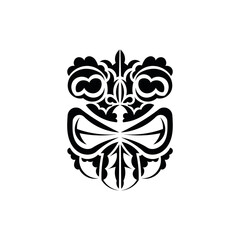 Pattern mask. Traditional totem symbol. Simple style. Vector illustration isolated on white background.