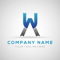 Creative Letter AW Modern Business Logo Vector Template. Initial AW Logo Template Design.