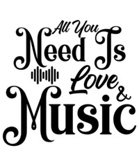 Music Quotes SVG Bundle, Music Lover SVG, Music Instrument SVG, song quote svg,