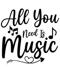 Music Quotes SVG Bundle, Music Lover SVG, Music Instrument SVG, song quote svg,