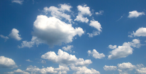 blue sky High angle air background