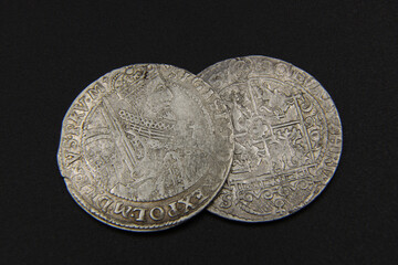 Medieval silver coin of Europe