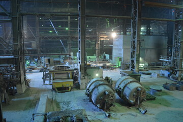 Metallurgical plant workshop