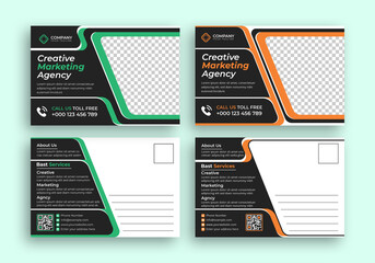 Marketing postcard design, business postcard design