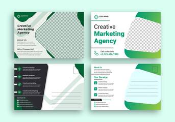 Modern Business Postcard Design Template