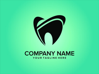 vector dental health logo silhouette