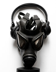 Fototapeta na wymiar gas mask isolated on white