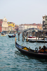 Fototapeta na wymiar Gondola in Venice canal