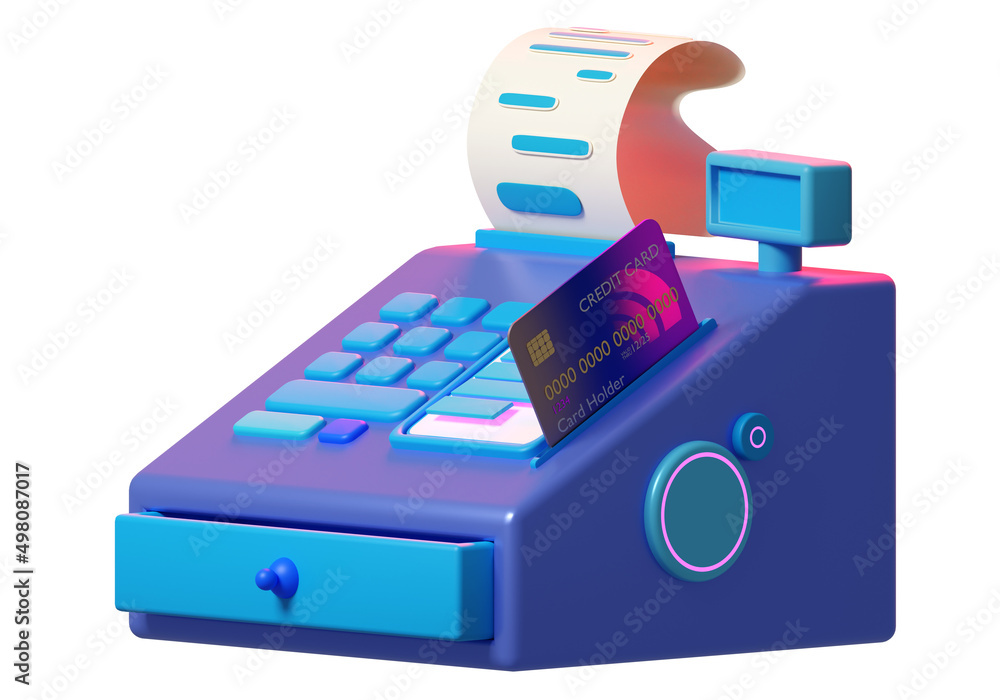Poster cash register. payment acceptance symbol. terminal for receiving payments. icon symbolizing payment 