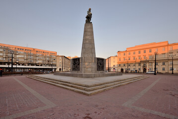  Łódź- widok na Plac Wolności.