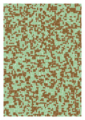 Fototapeta premium Offset Quads generative art background art illustration