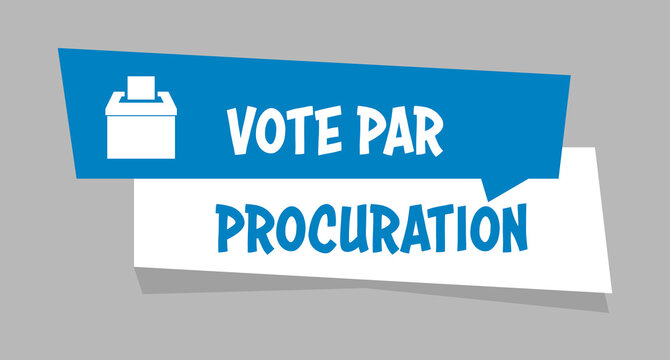 Logo vote par procuration.