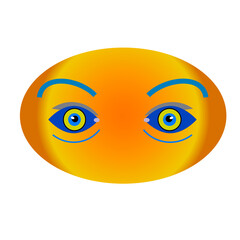 the eyes of an animal or human