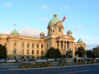 Fototapeta premium National Assembly of the Republic of Serbia in Belgrade