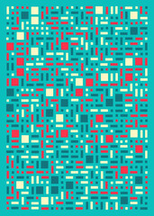 Offset Quads generative art background art illustration