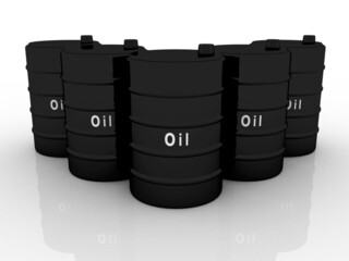 crude oil barrel 3d illustration

