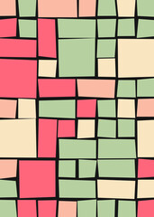 Offset Quads generative art background art illustration