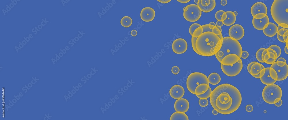 Poster background with bubbles