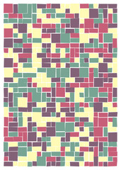 Offset Quads generative art background art illustration